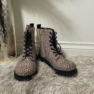 Leopard Combat Boot